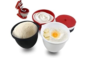 Silicone Liners for KitchenAid 4.5 Qt Tilt-Head Stand Mixer, Odourless,Thicker, Cold/Heat-Resistant & Non-Stick, Easy Clean, 