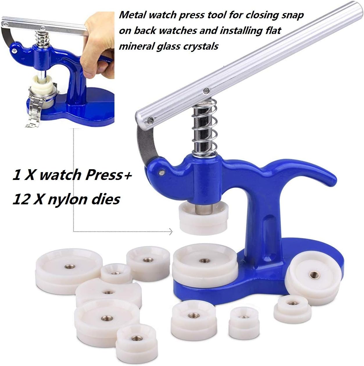 Onmust Watch Repair Kit, Watch Battery Replacement Tool Kit Watches Link Remover Kit Set with Carrying Case: Home Improvement