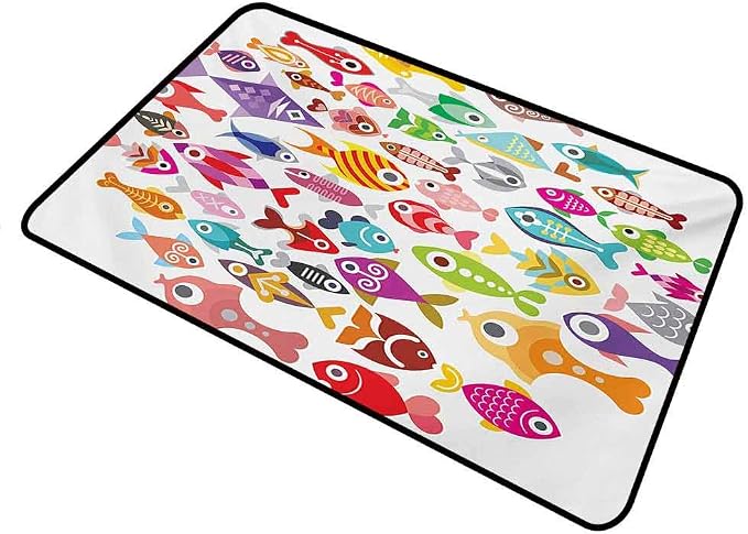 Doormat Inserts Fish for Dogs Feet Rounded