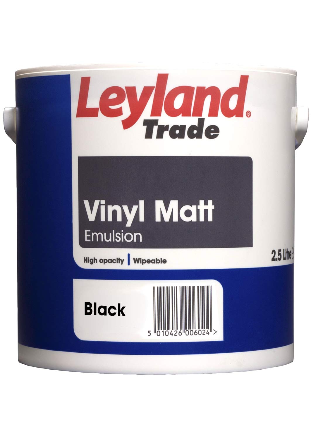 Leyland Trade Vinyl Matt Emulsion Paint - Black 2.5L