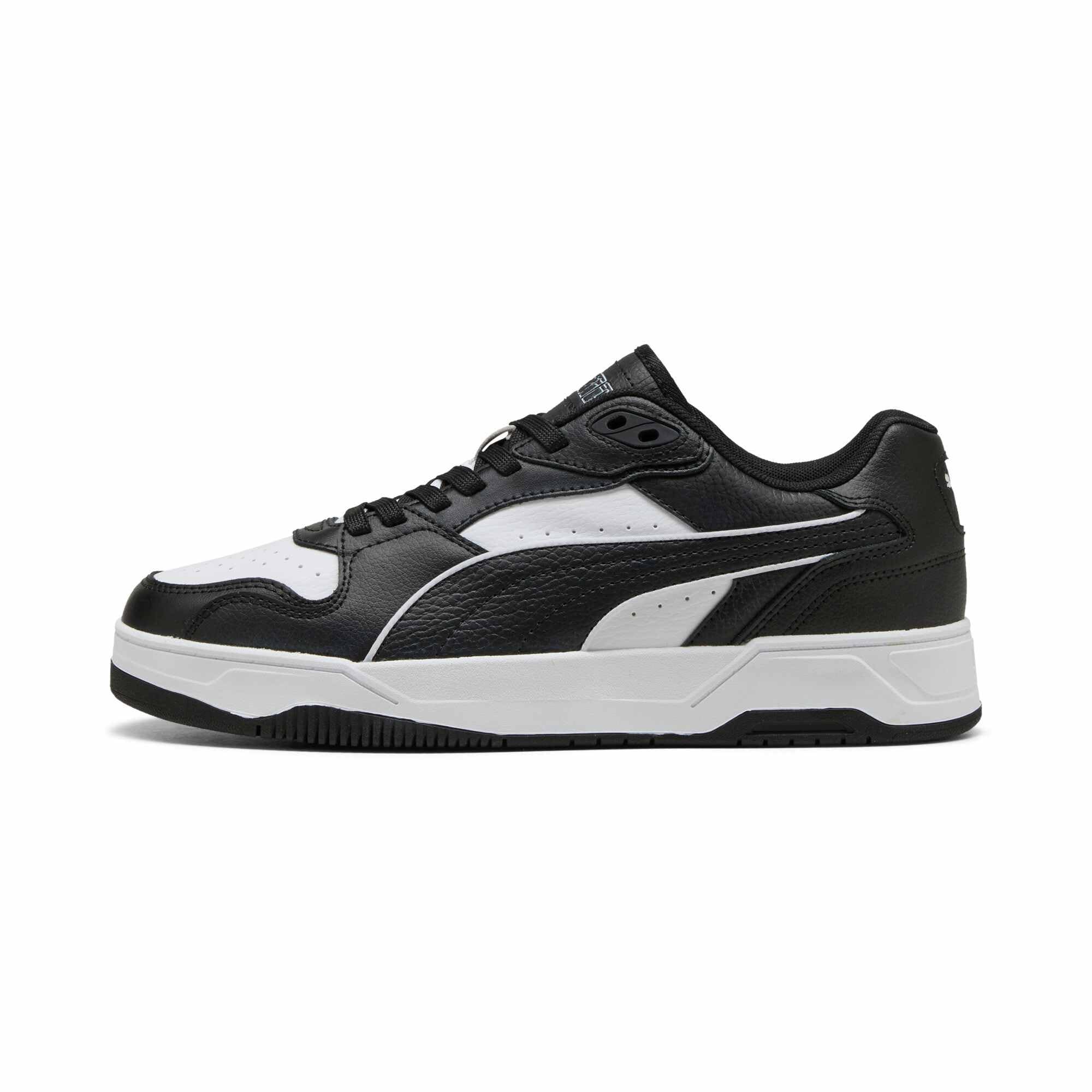 PUMA RBD Break Low Unisex-Sneaker, Weiß, Schwarz, 4 UK
