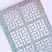 24 Sheets New Nail Hollow Irregular Grid Stencil Reusable Manicure Stickers