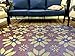 BalajeesUSA Recycled Outdoor Plastic Patio Rugs Clearance Waterproof RV Camper Rug Large Reversible mats 5'x7' Grey & White 20201