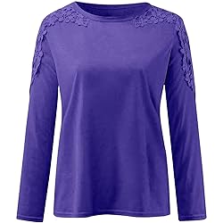 iPOGP Women's Round Neck Solid Color Hollow