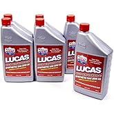 Lucas Oil 10054 Synthetic 20W-50 High Performance Motor Oil - 1 Quart (Pack of 6)