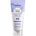 Coppertone Every Tone Invisible Finish Face Sunscreen Lotion SPF 55, Lightweight, Blends in Clear Sunscreen for All Skin Tones, 2 Fl Oz Tube