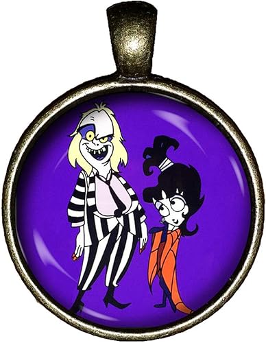 Amazon Beetlejuice ネックレス ハンドメイド ジュエリー アニメシリーズ ペンダント ティム バートン チャーム ギフト ネックレス 通販