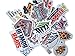 Cooryslee Car Stickers Decals Pack 50 Pieces Super Bowl Bumper Stickers