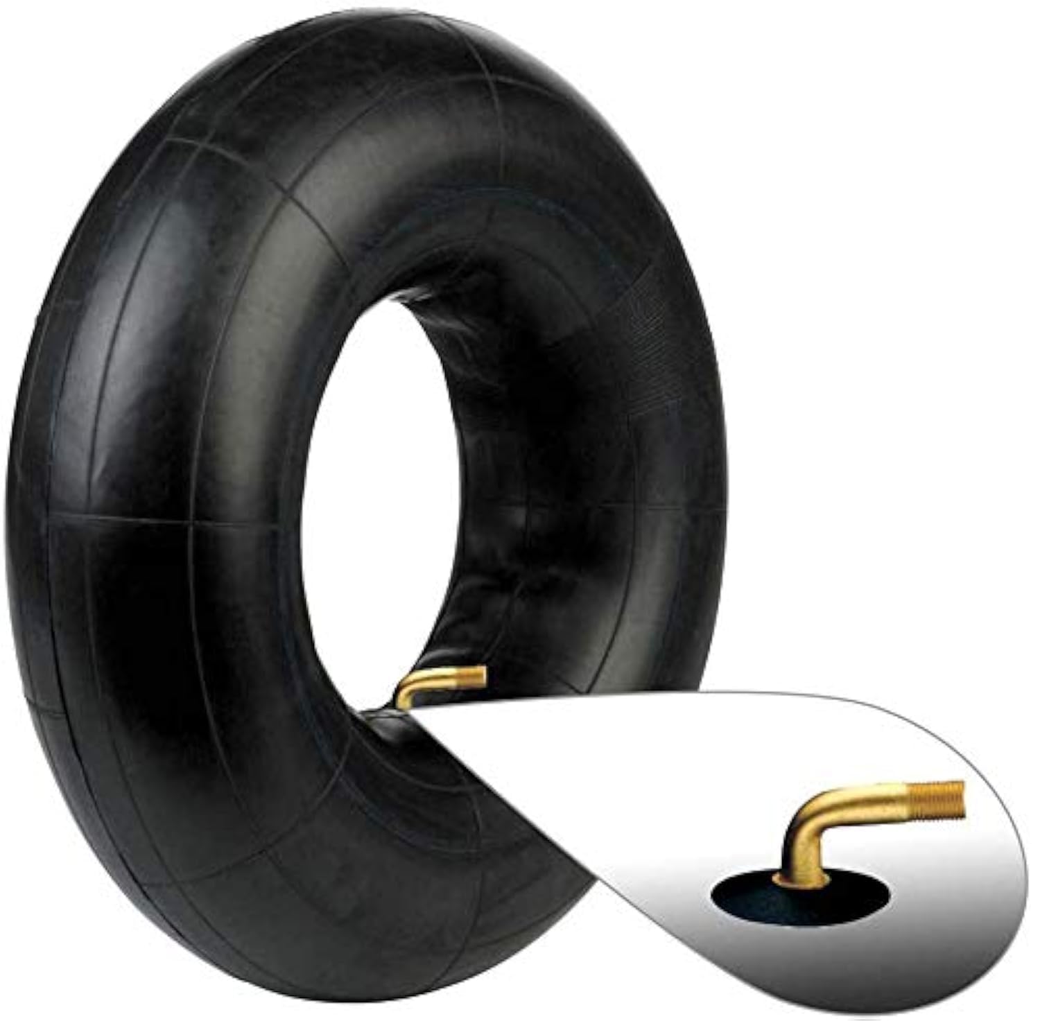 BITS4REASONS - 6 INCH DIAMETER MULTIPURPOSE BUTYL INNER TUBE TB 3.50-6 BENT VALVE TR87/JS87N (3.50-6 · 4.00-6 · 4.10-6)
