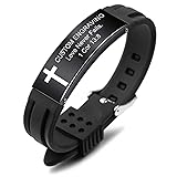MeMeDIY Inspirational Quote Cross Bracelets Faith