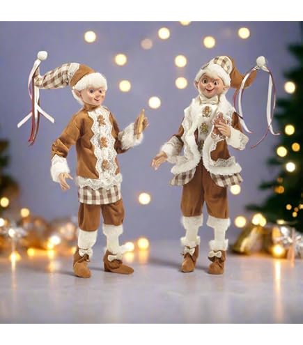Amazon.com: Raz Imports Christmas Gingham Gingerbread Santa