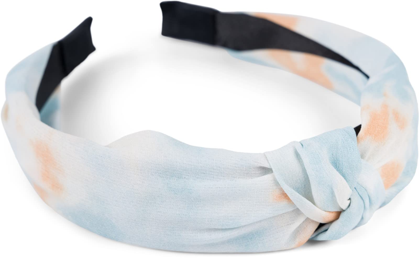 styleBREAKER Ladies Fabric Headband with Colourful Batik Gradient Pattern, Twist Knot, Headband, Hair Accessories 04027046, Colour:Turquoise-Orange