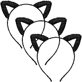 WHAVEL 3 Pack Cat Ears Headband for Women Cat Ear Headbands Head Band Cat Ears Cosplay