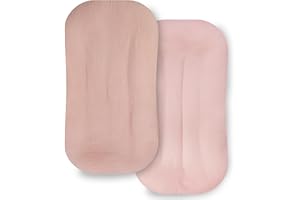 DORMLONY Ultra Soft Organic Muslin Baby Lounger Cover, Removable Loungers Slipcover Fit Newborn Baby Boys and Girls (Gentle Style)