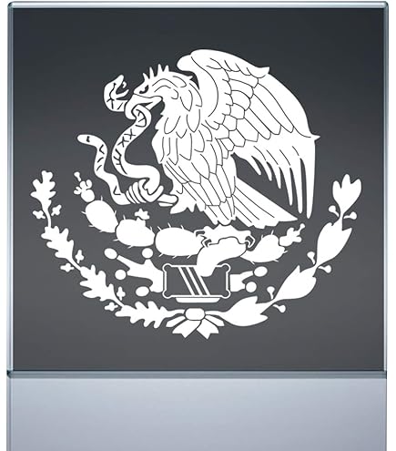 Mexico Coat Of Arms Eagle Aguila Mexicana Vinyl Sticker | X Graphics Shirts