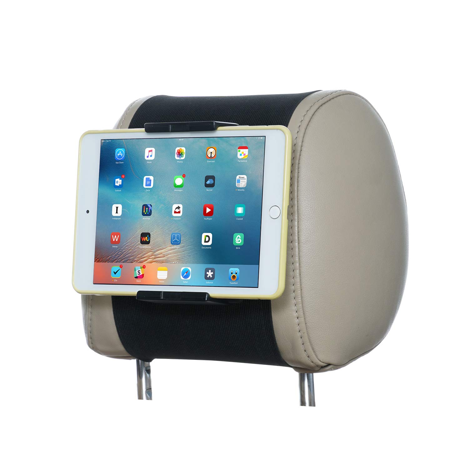 WANPOOL Car Headrest Holder, Swivel Car Headrest Mount Holder for Nintendo Switch & i Pad Air, i Pad mini and other Tablets