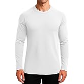 NASBING Mens Thermal Long Sleeve Shirt Base Layer Cold Weather Fleece Lined Underwear Tops Winter Undershirt