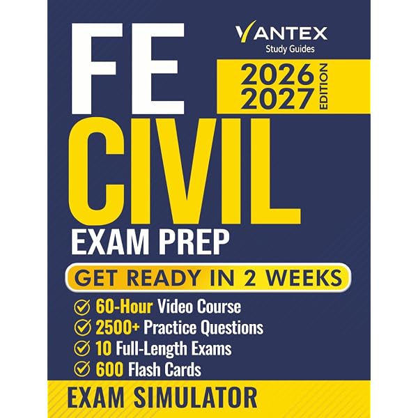 FE Civil Exam Prep: All-in-One Study Guide with a Comprehensive