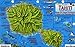 Tahiti Map & Guide to the Polynesian Reef Franko Maps Laminated Fish Card by 