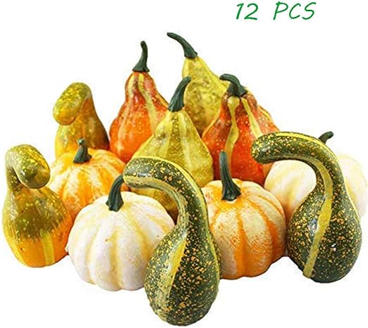 Amazon Com Shellkingdom Artificial Mini Pumpkin For Decoration