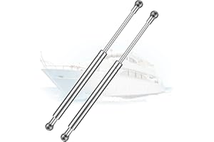 ARANA 10 inch 50lb Stainless Steel Gas Struts Prop, C1610445 Marine Gas Shock Lift Support Spring for Boat Hatches Truck Toolbox Storage Box Lid Cabinet Door Compartments, 2 Pcs