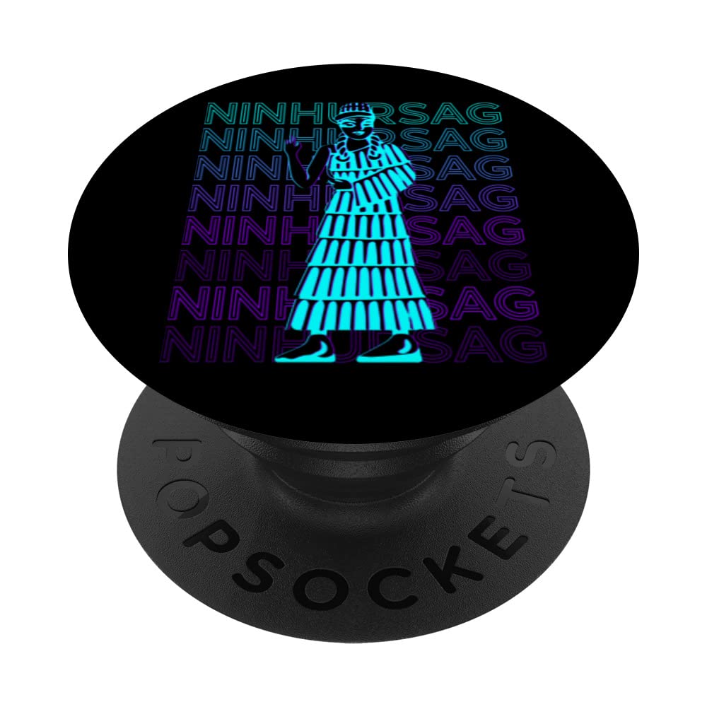Ninhursag Sumerian Goddess Ancient Sumerian Mythology Retro PopSockets Swappable PopGrip