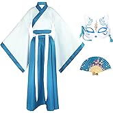 CRFASIBE Hanfu Dress Woman Chinese Costume Cheongsam Qipao Halloween Anime Cosplay Asian Costume