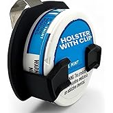 Holster Clip Compatible with Nicotine Pouch Tins, Belt or Car Sun Visor Accessory - Fun, Functional & Discreet Pouch Holder for On-The-Go Use - Universal for 2.75" Tins
