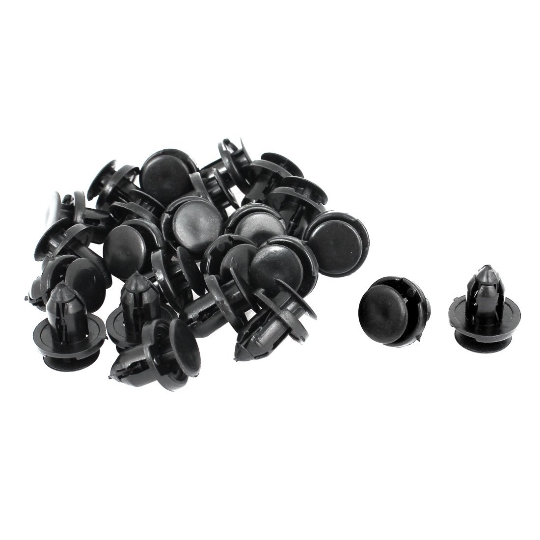 sourcingmap 24pcs Bumper Plastic Rivet Fasteners Trim Clip 9mm