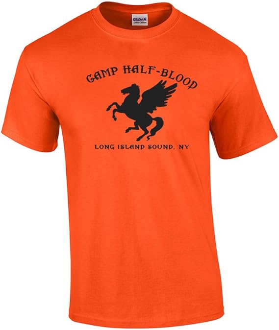 Camp HalfBlood Short Sleeve TShirtOrangeLarge Clothing