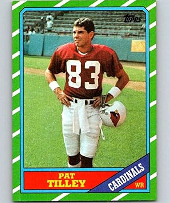 Amazon Com 1986 Topps Football 331 Pat Tilley St Louis Cardinals Official Nfl Trading Card Stock Photo Used Near Mint Or Better Guaranteed Collectibles Fine Art