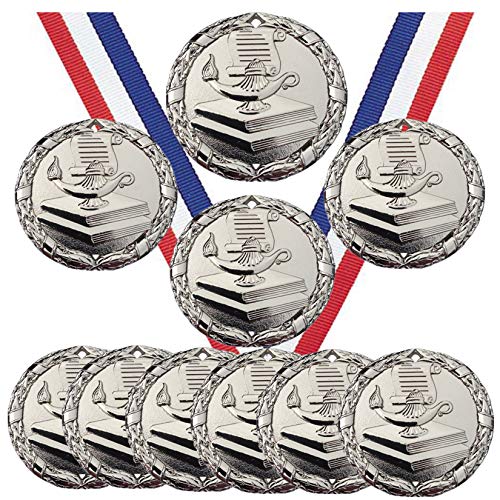 3pcs Number Medals, Gold Silver Bronze Award Medals with Ribbon Winner Awards 1st 2nd 3rd Metal Medals for Kids, Olympic Style Winner Medals for Sports Day Awards Party Gifts
