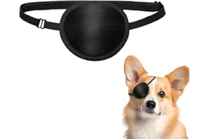 1pcs Dog Eye Patch Premium Dog Single Eyepatch for Small Medium Large Dogs Cats Eye Injuries After Surgery Wounds (Dark)