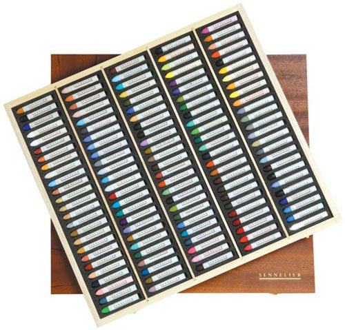 Sennelier Oil Pastel 120 Assorted Wood Box