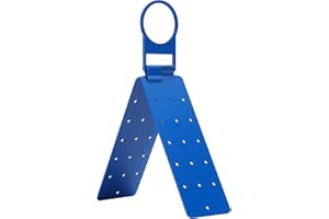 HARQA Blue Roof Anchor Bracket, Fall Arrest System – Connects to Wood Surfaces with Roofing Harness Safety Kit, ANSI OSHA Compliant, Durable Steel Adjustable Connector (Blue-Anchor)
