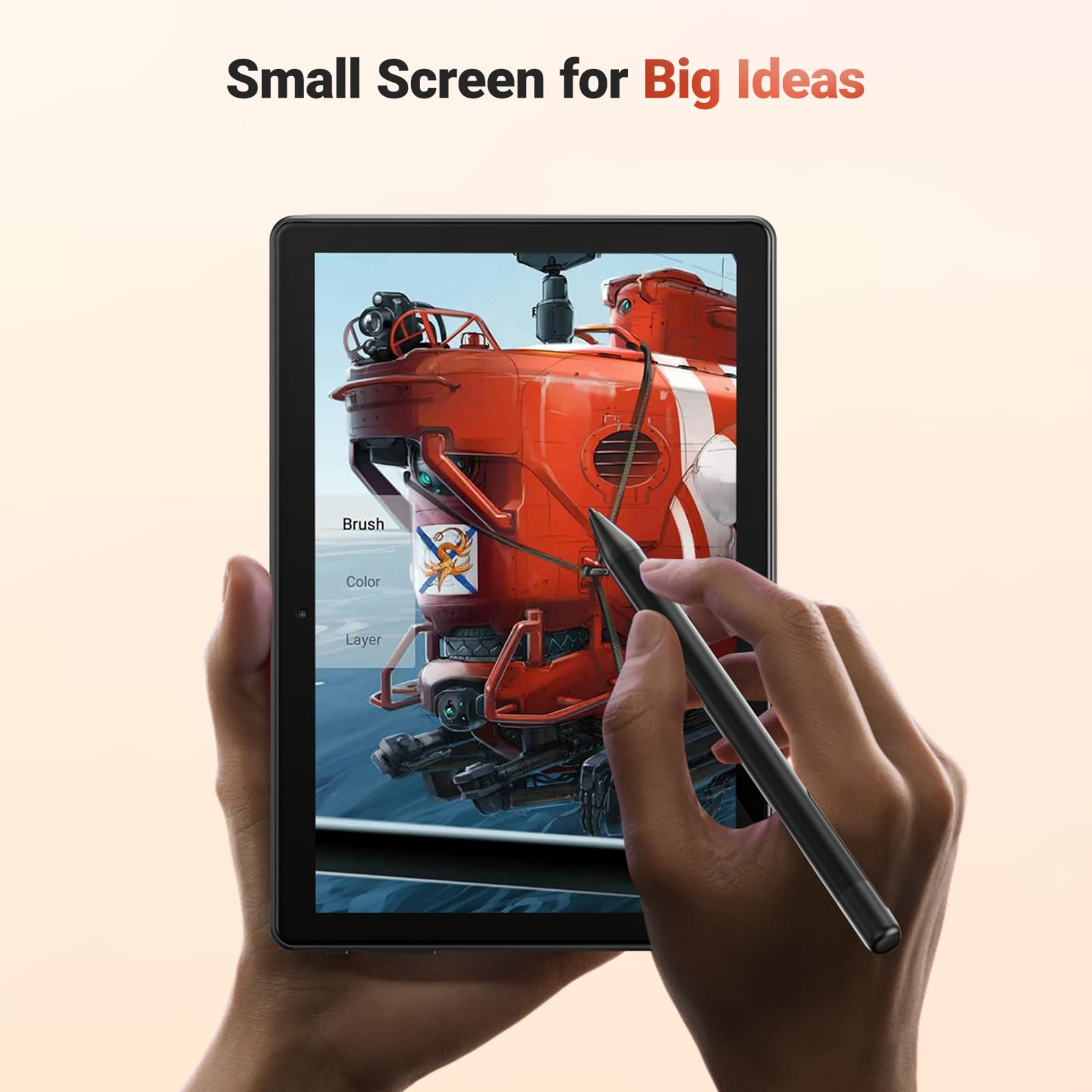 Frunsi Drawing Tablet No Computer Needed, 10inch Standalone Drawing Tablet With Pen Stylus, IPS