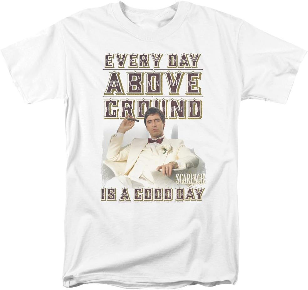 Scarface Drug Crime Drama Movie 1983 Above Ground Adult T-Shirt Tee