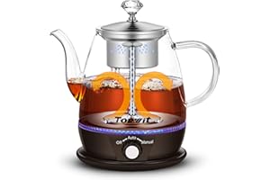 Topwit Electric Kettle, Electric Tea Kettle with Automatic Sprinkling for Tea-brewing, Keep Warm and Dual Modes Electric Tea Maker, 1L Pour Over Teapot & Hot Water Kettle with Stainless Steel Infuser