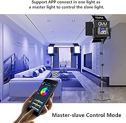GVM 50RS RGB LED Video Light, 50W Video Lighting