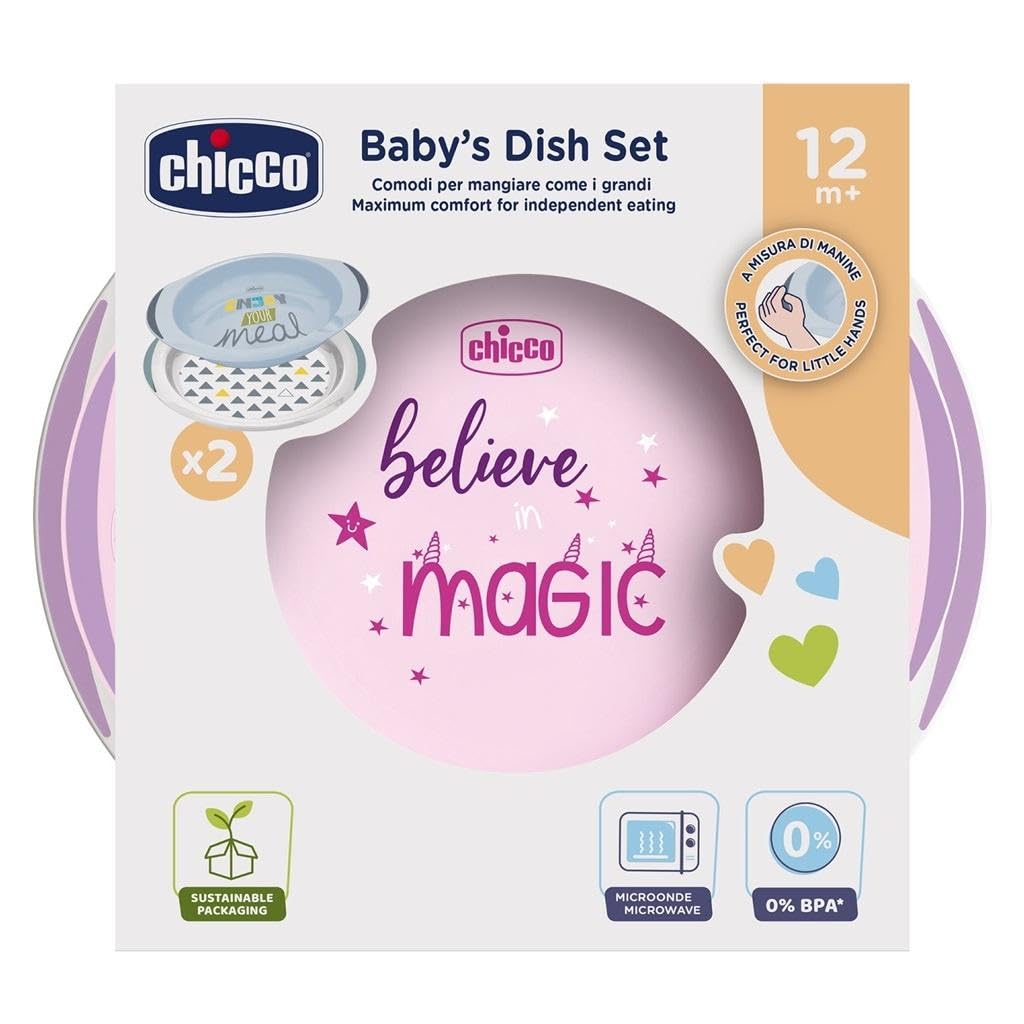 Chicco Set 2 Plates 12 Months and + - Elephant