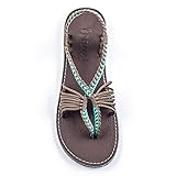 Plaka Seashell Flat Strappy Sandals for Women
