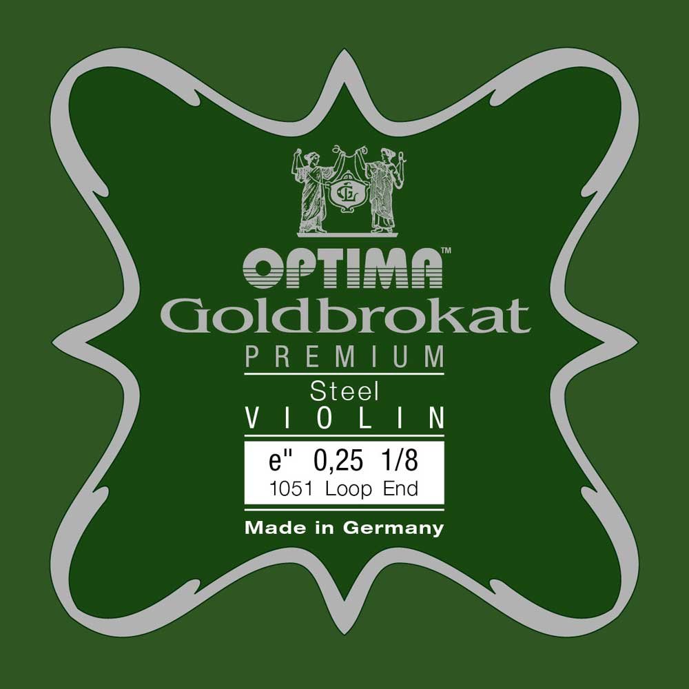 Optima Violin Strings Gold Brocade Premium 1/8 E 0.25 S Light