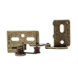 Snap Closing Semi-Concealed Hinges - Antique brass