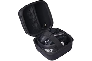 inDomit Hard Protective Travel Case Compatible with Walker's Patrior Razor/Howard Leight/Peltor Sport Tactical/Pro For Sho 34dB Ear Shooting Earmuff