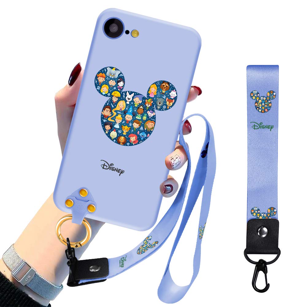 Disney Collection Iphone Case Street Fashion Wrist Strap