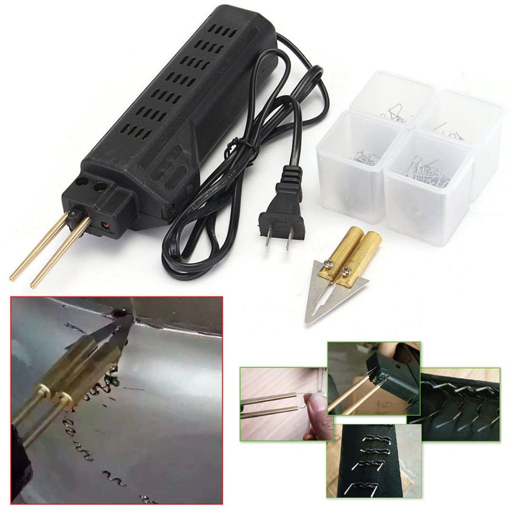 Kit Soudure Plastique YIHUA - 200 Agrafes Chaudes - Lumière LED - Réparation Pare-chocs Voiture, Plastiques