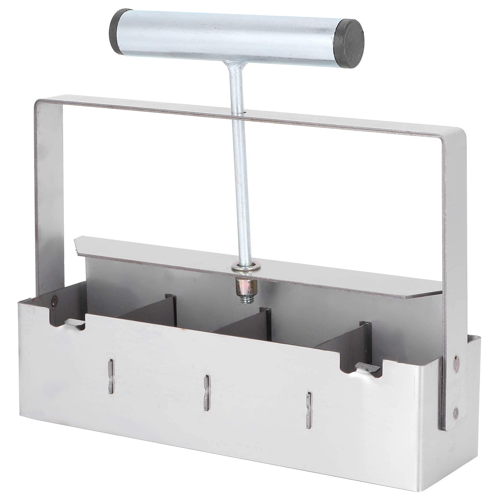 Manual Steel Soil Blocker, Hand-Held Quad Soil Block Maker Easy Planting Tool for Seedlings Dispenser Greenhouse Planting