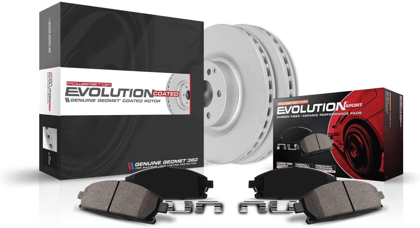 Power Stop CRK5667 rear Z23 Geomet Coated Brake Kit For Audi A3, Audi A3 Quattro, VW Beetle, VW Eos, VW GTI, VW Golf, VW Jetta, VW Passat [Model Specific]