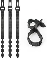 KINGLAKE 4Pcs 40cm Black Tree Ties Adjustable Interlock Garden Supports view 2