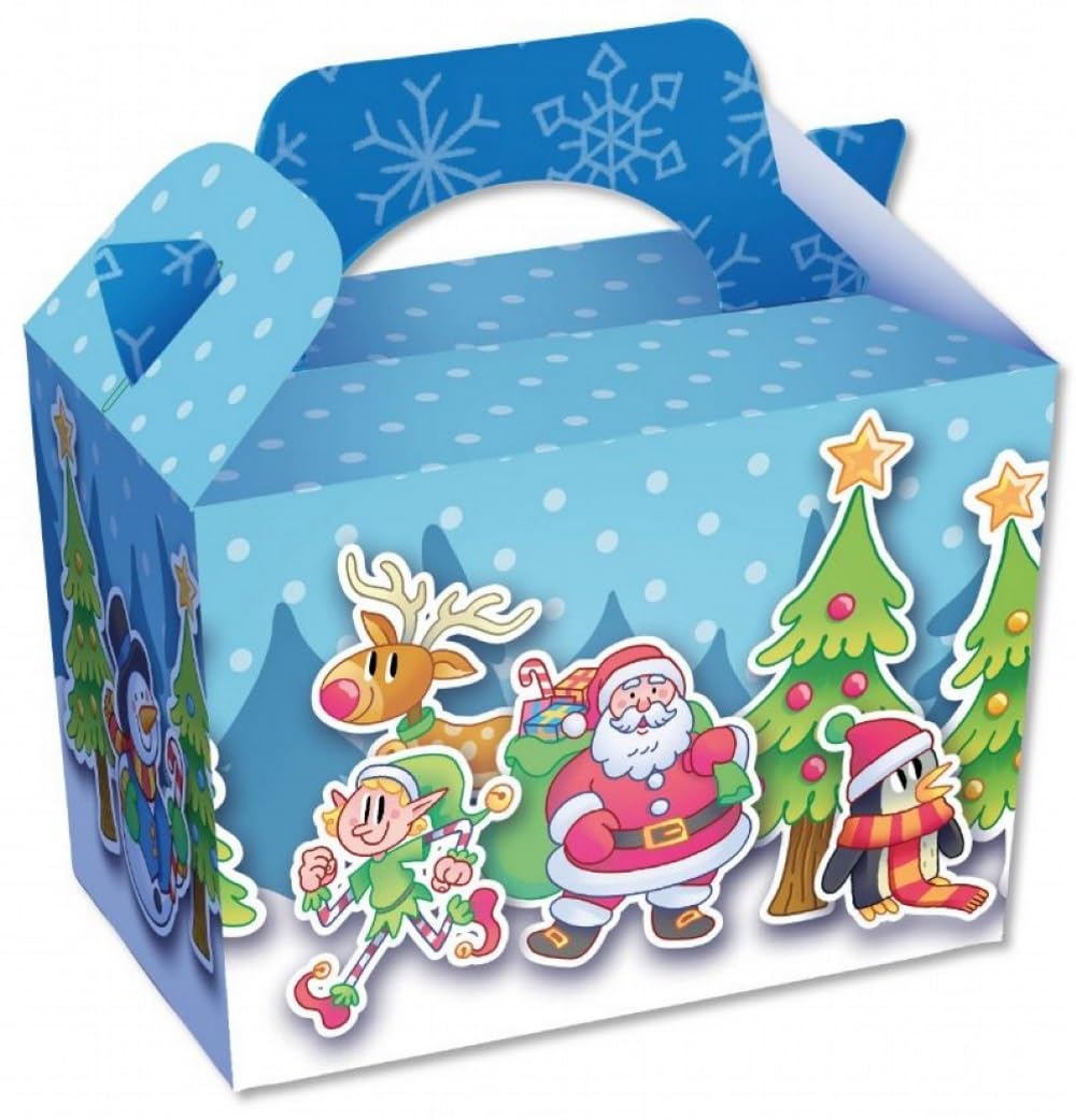 Playwrite 50 X Christmas Party Meal Treat Favour Boxes
